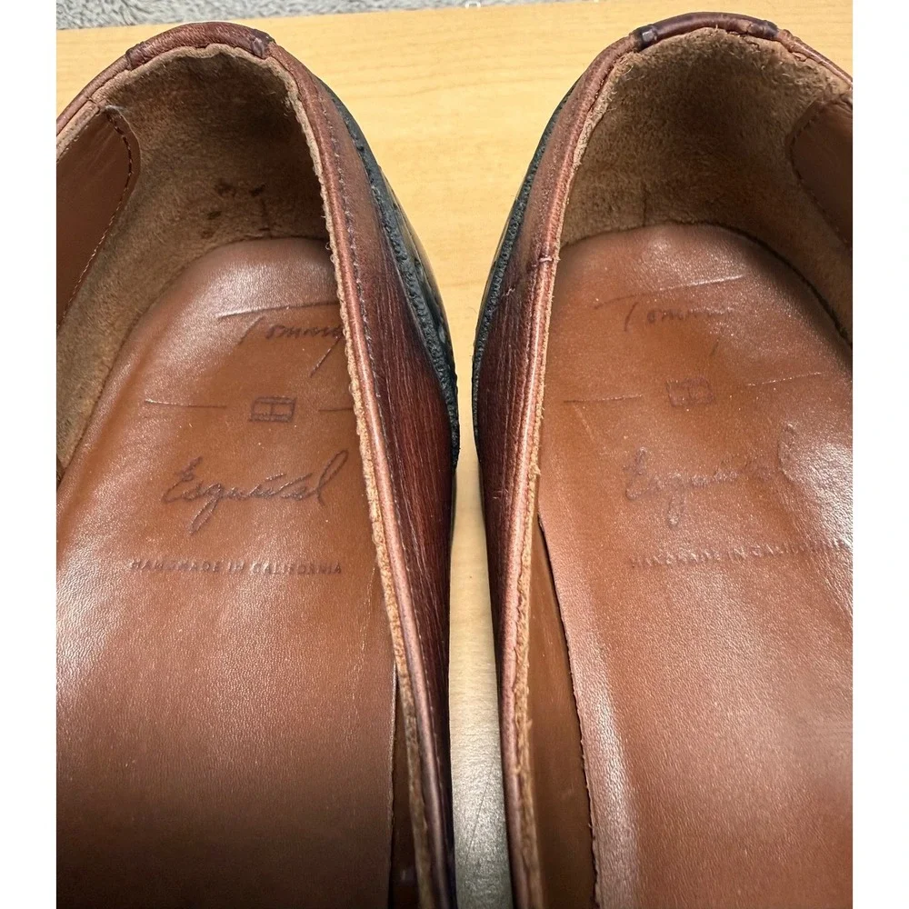 Esquivel Leather Penny Loafer Dress Shoes Men's 41 US 7.5-8 Hand Made California